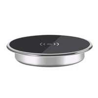 desktop bedside table furniture desk bar mount 10w qi wireless charger for samsung iphone smart phone fast charging qi universal