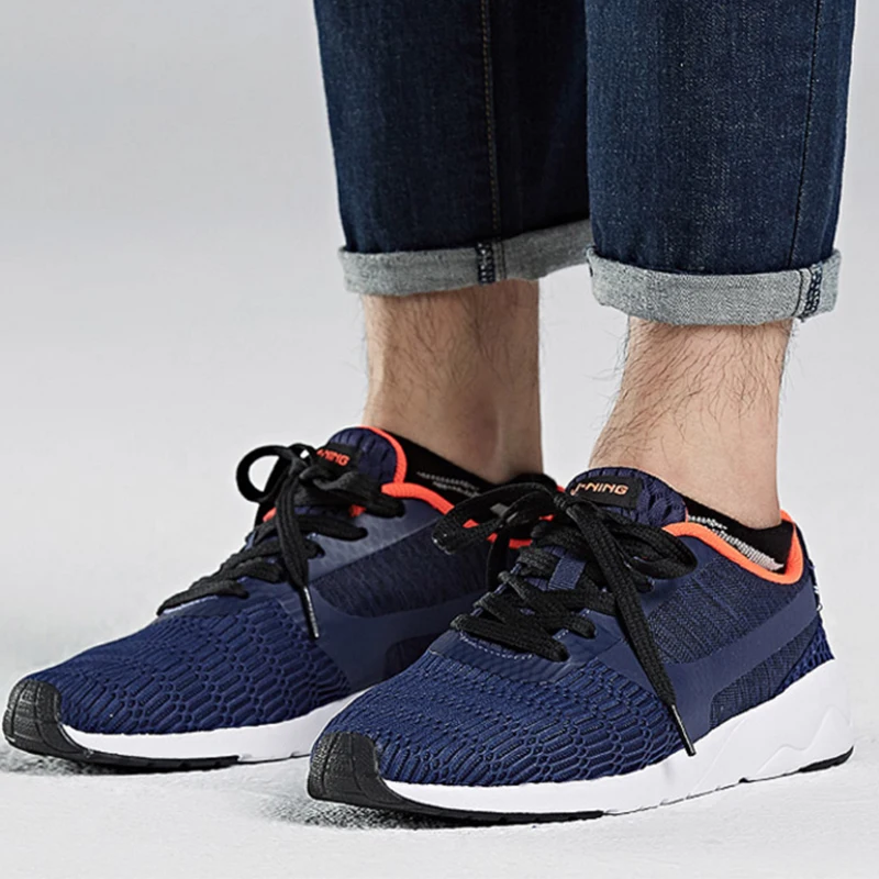 Li-Ning спортивный образ жизни кроссовки мужские стиль обувь Хизер подкладка
