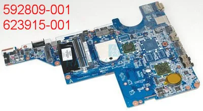 Материнская плата для ноутбука 623915-001 HP CQ56 G56 CQ62 G62 DA0AX2MB6E1 без батареи 100%