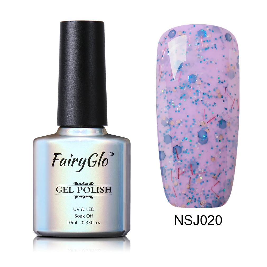 NSJ020 FairyGlo 10 мл гель для ногтей Chesse песок УФ гель лак для ногтей светодиодный штамповка Гибридный гель лак краска геллак Лаки Эмаль Гель для ногтей - Цвет: NSJ020