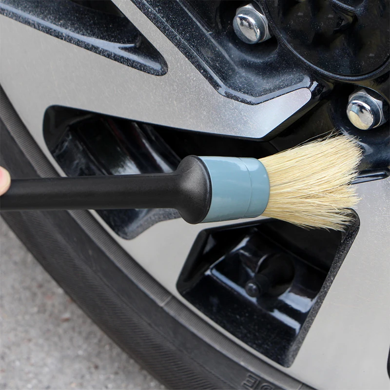 LENTAI 1 комплект автохимия щетка натуральных волос кабана щетки для чистки