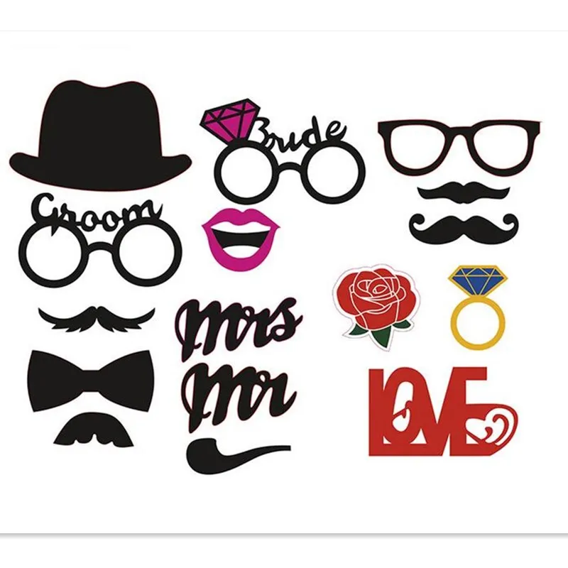16 шт./компл. романтические декоративные украшения для свадебной фотосессии Mr Mrs