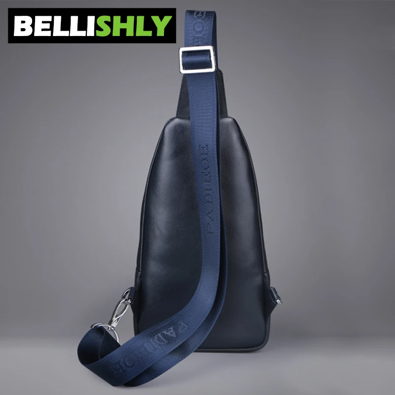 Bellishly для мужчин's Crossbody поясные сумки мужчин дизайнер пояса из натуральной кожи