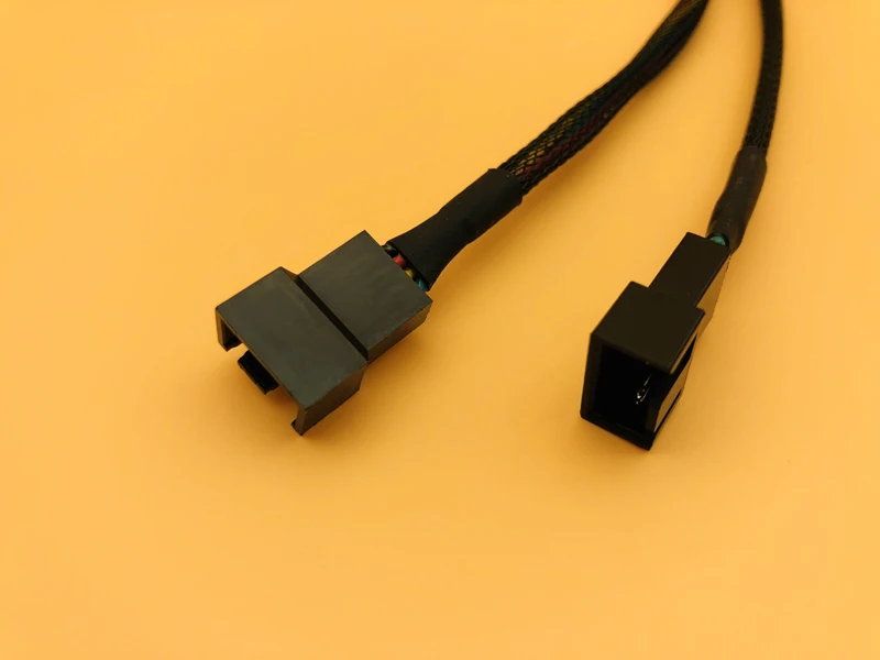 Компьютерный ПК кабель вентилятора 30 см 4Pin женский y сплиттер на двойной 3/4 Pin