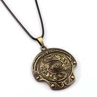 dota 2 choker necklace immortal champion shield pendant men women gift game jewelry accessories