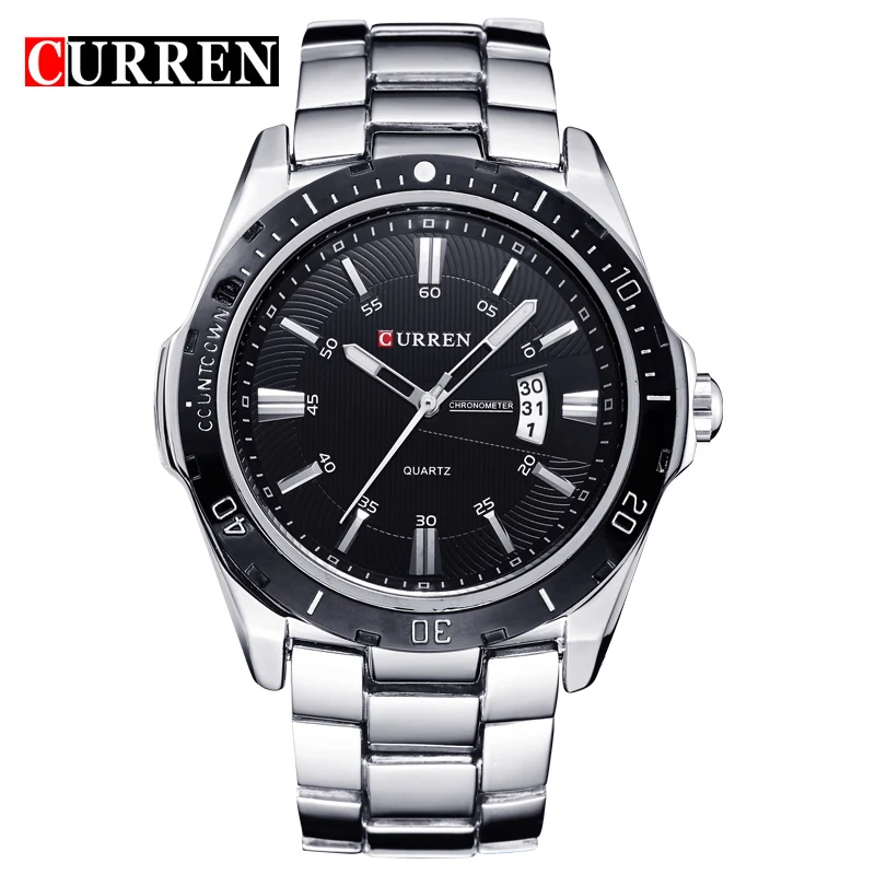 

New Curren Mens Watches Top Brand Luxury Man Watch Quartz-Watch Men Day Date Calendar Wristwatches Male Clocks Reloj Hombre 8110