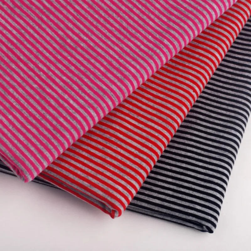 Ткань сделай сам 2 мм полосатая хлопковая тянущаяся ткань для шитья модная одежда