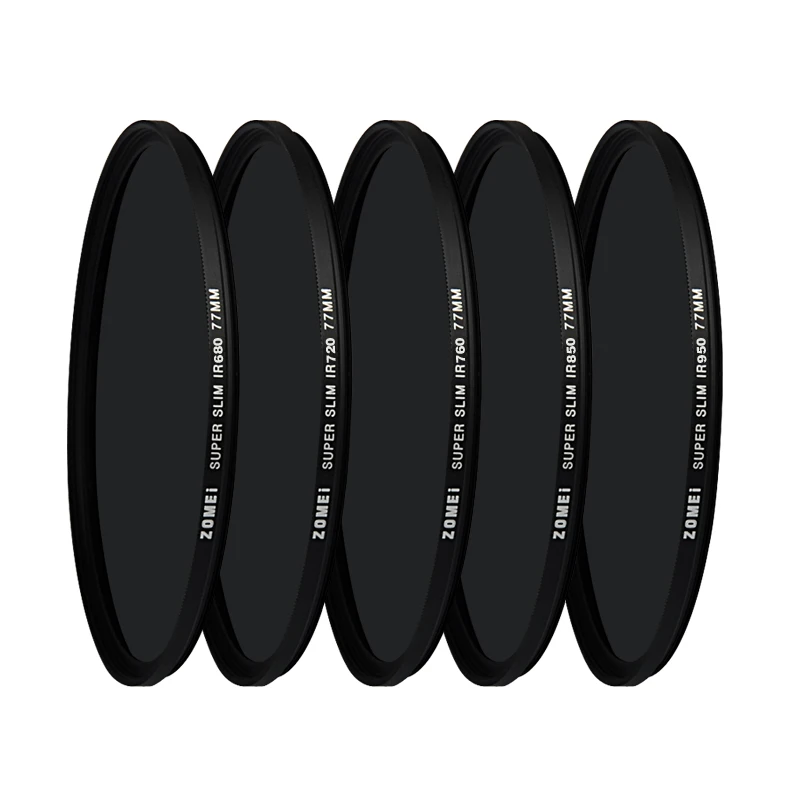 ZOMEI 850NM инфракрасный зеркало инфракрасный X-RAY ИК-фильтр для объектива однообъективной цифровой зеркальной фотокамеры DSLR зеркало серебристого цвета с ободком, 43/46/49/52/55/58/62/67/72/77 мм