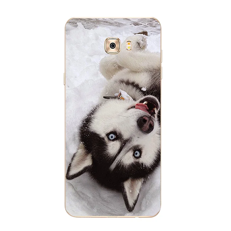 DIY Cases For Samsung Galaxy A7 2017 A7200 C7 / Pro Cover 2015 2016 A700 A710 Soft TPU Pets Dogs Printing Coque |