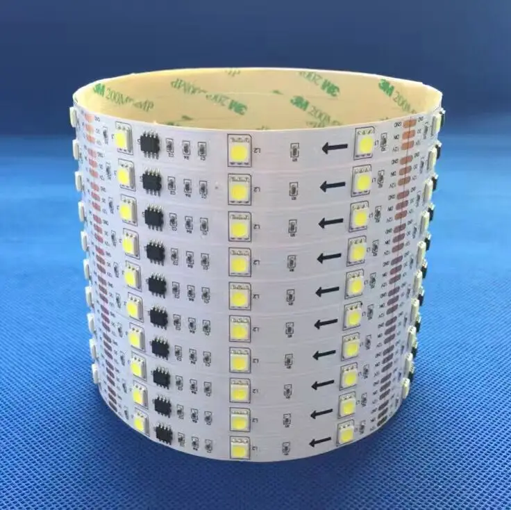 Светодиодная цифровая лента белого цвета 5 м 12 В постоянного тока WS2811 150LED s (10