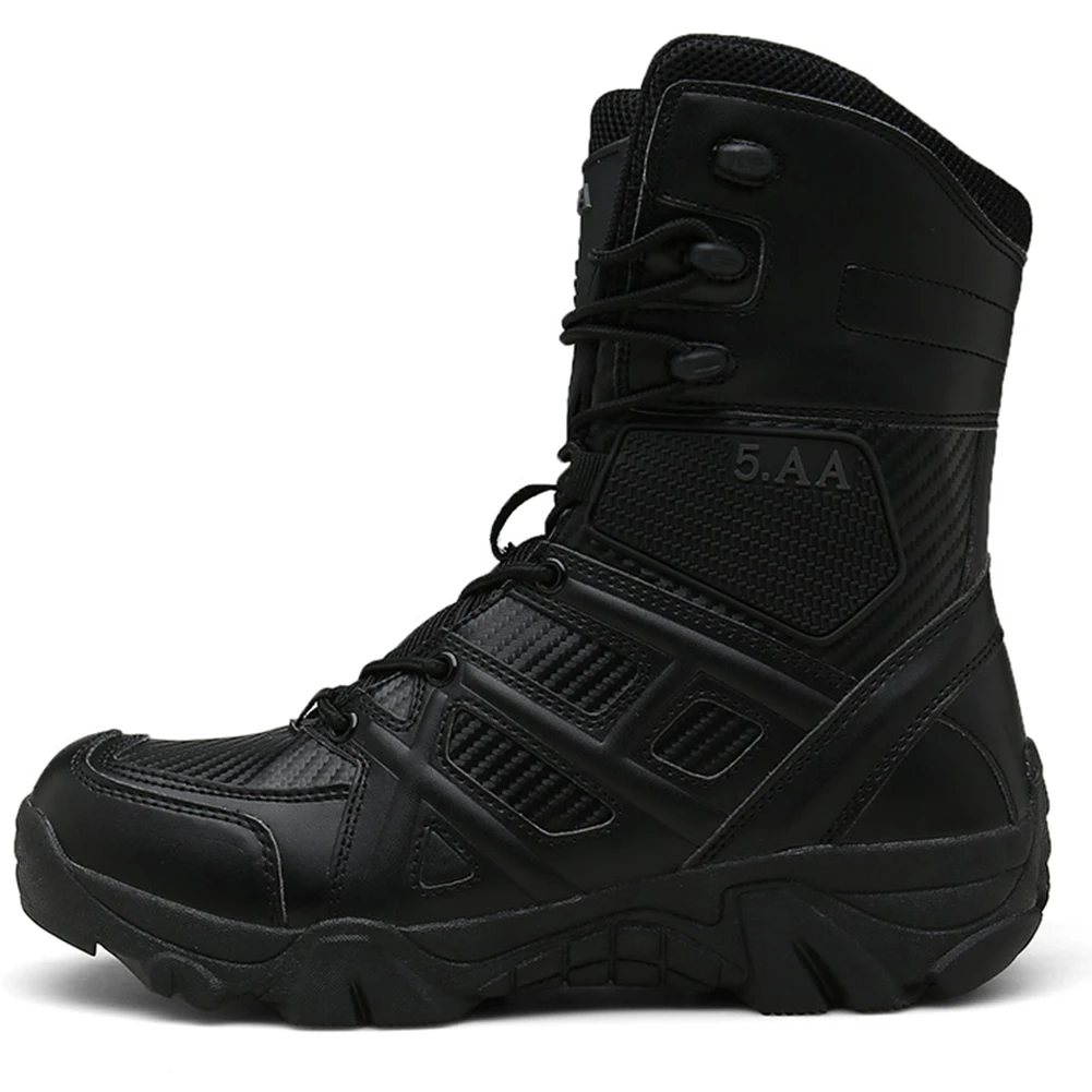 8810-black Cungel/сезон осень-зима; мужские военные ботинки; качественные специальные тактические ботинки в стиле пустыни; армейские рабочие ботинки; кожаные зимние ботинки - Цвет: 8810-black