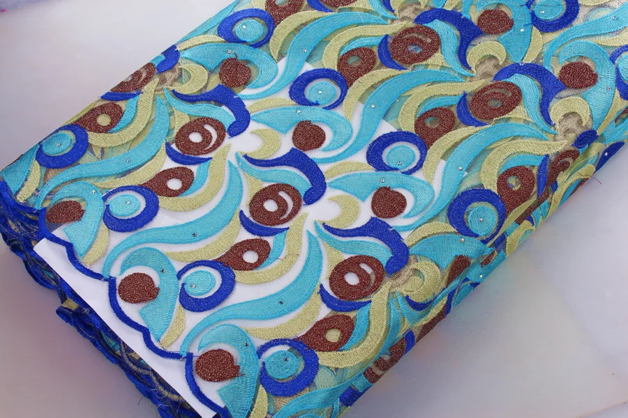 Африканская французская кружевная ткань высококачественное Сетчатое кружево с