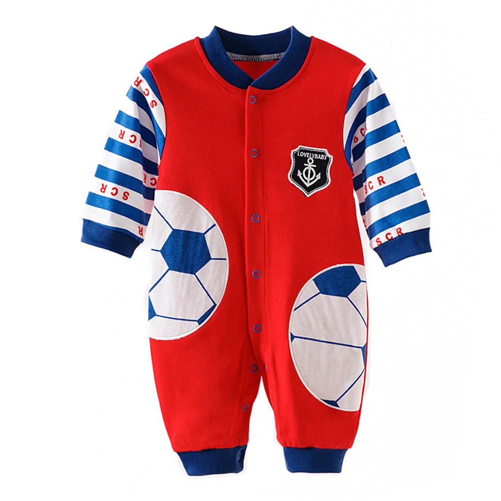 Одежда для малышей хлопковые удобные детские комбинезоны унисекс с длинными