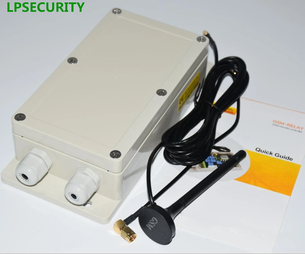 LPSECURITY 4G 2G Водонепроницаемый 7 реле в режиме реального времени GSM дистанционного