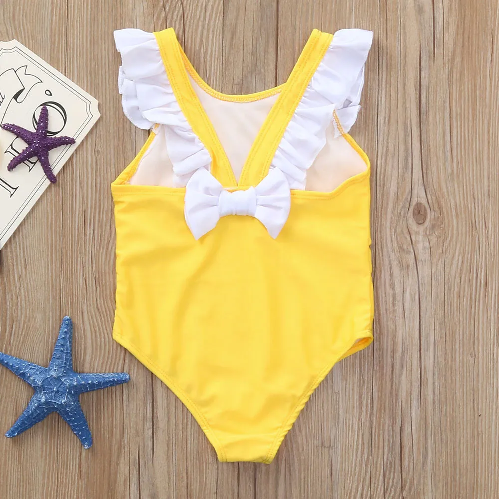 Одежда для девочек детская одежда малышей детское бикини с оборками пляжные