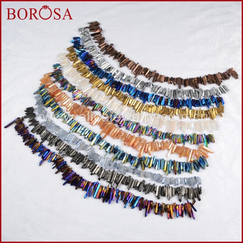 BOROSA Бесплатная доставка Радужный кластер Aura титановый Кварцевый Кристалл