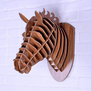 Nodinic резная деревянная голова лошади художественное украшение дома простая Мода