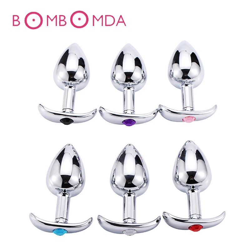 Анальная пробка из нержавеющей стали стимулятор простаты металлическая