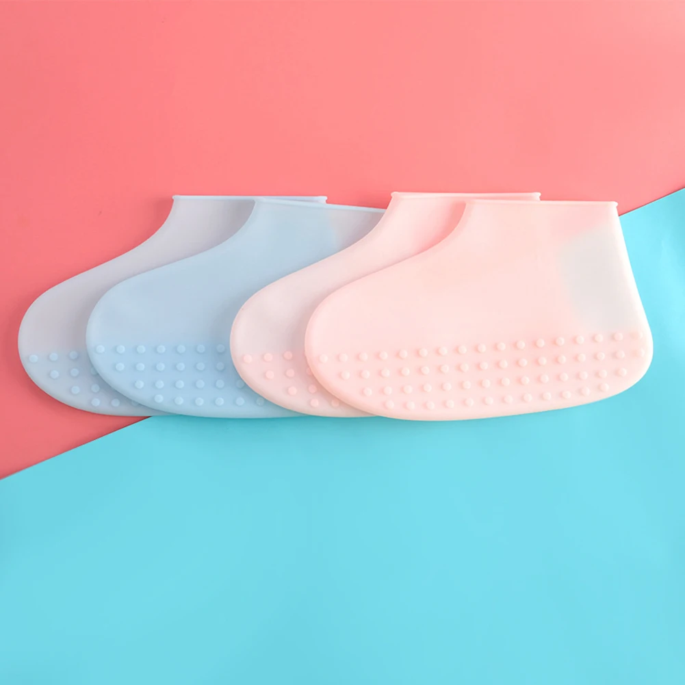 1 пара туфли для многократного применения водонепроницаемые силиконовые