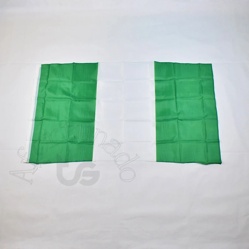 

Nigeria Nigerian 90*150cm 1piece 3x5 Foot flag Banner National flag for meet,Parade,party.Hanging,decoration