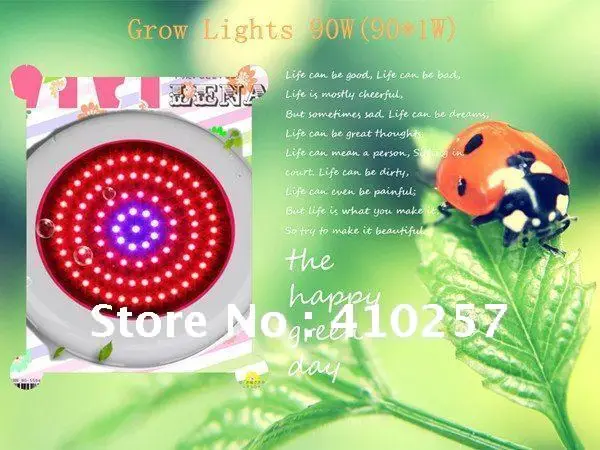 Фото 90W Led Grow Lights 90*1 W 630nm/460nm grow light 3 года гарантии высокое качество Прямая поставка |
