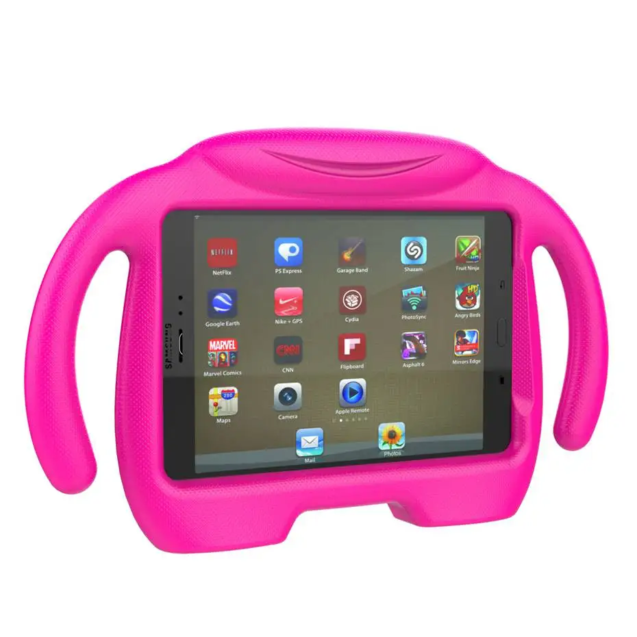 rose red Чехол для samsung Galaxy Tab A 8,0 T350 T355 ударопрочный чистый нетоксичный EVA Foam чехол-подставка для всего тела детский чехол - Цвет: rose red