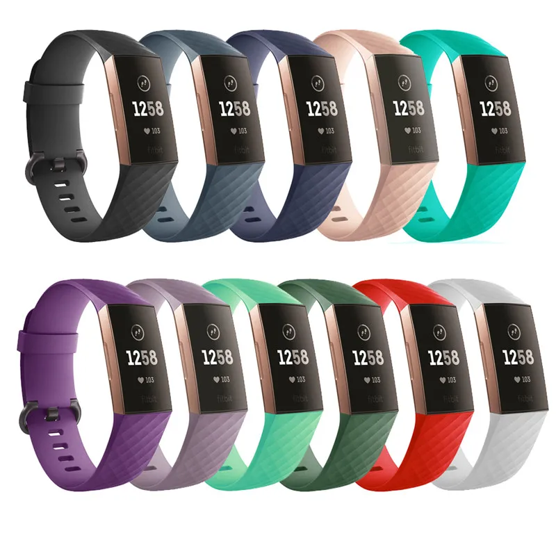 Для женщин и мужчин, однотонный браслет, ремешок для Fitbit Charge 3, ремешок для мужчин, t Watch Band для Fitbit Charge 3, аксессуары для смарт-часов