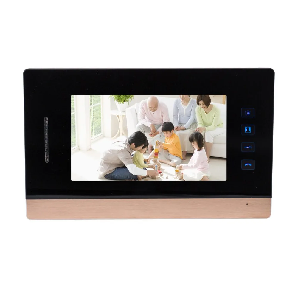 7-Inch Screen Wired Visual Doorbell Infrared Night Vision Door Bell Video Intercom Phone Home Security Quality | Обустройство дома
