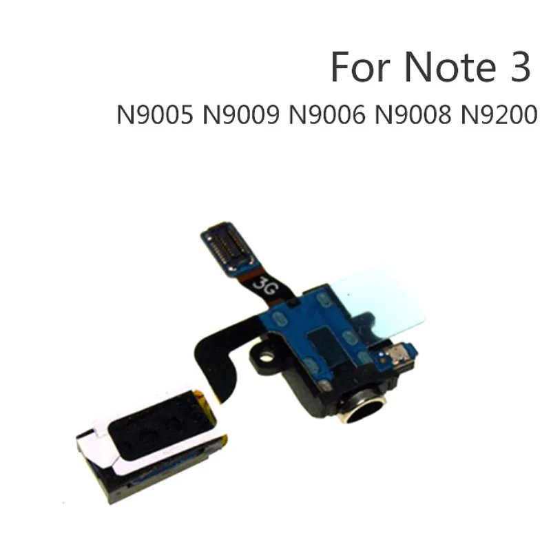 Аудио разъем гибкий кабель для SamSung Note 3 Note3 N900 N9005 N9000 наушники запасные части для динамиков
