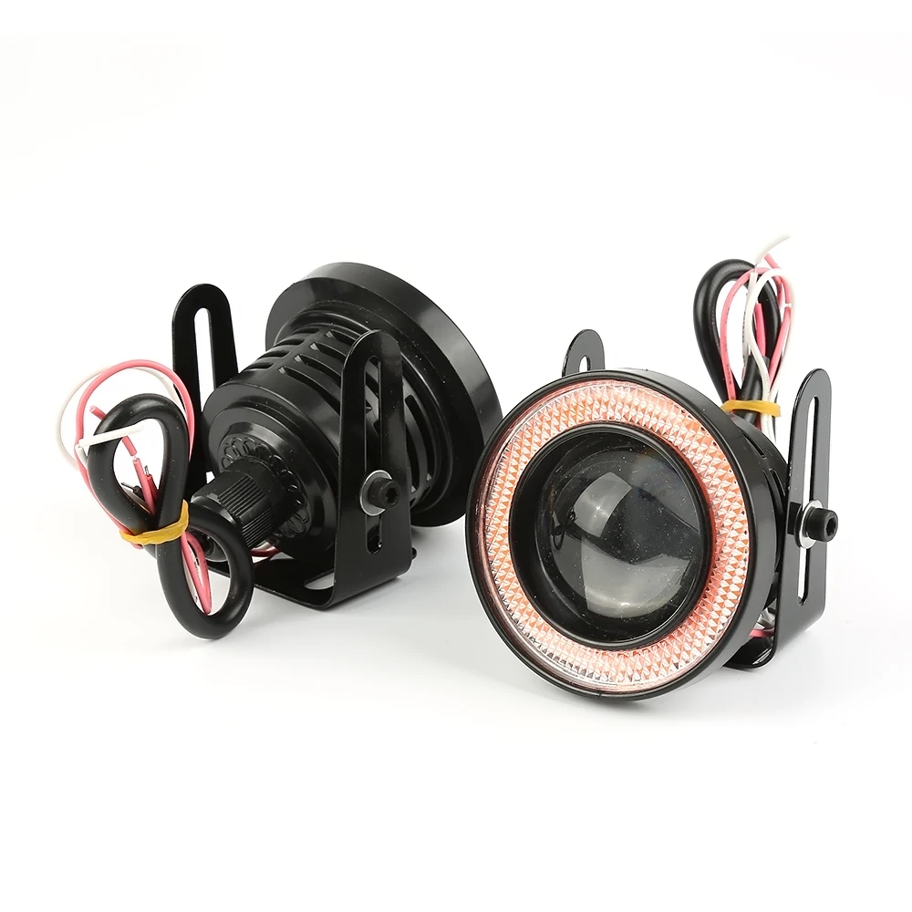 2 шт. светодиодный противотуманные фары 5 дюйма высокой мощности с красным COB