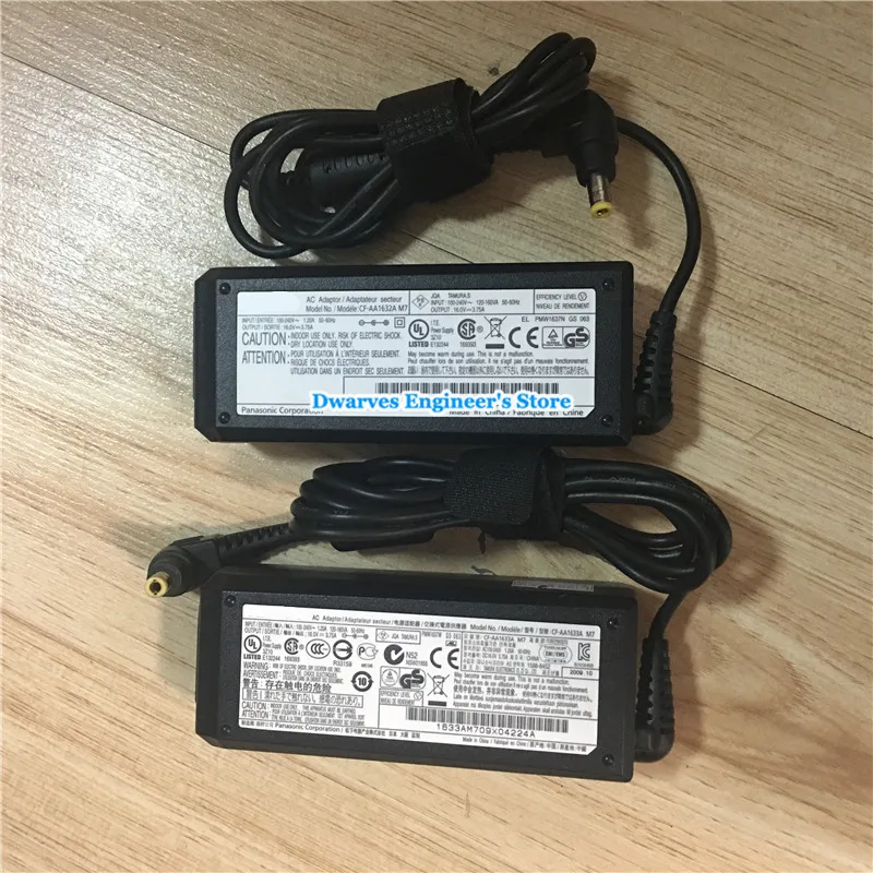 Подлинная 16V 3.75A 60 Вт адаптер переменного тока для цифрового фотоаппарата Panasonic TOUGHBOOK CF-R3 CF-18 CF-19 CF-29 CF-30 CF-34 CF-R4 CF-R5 CF-Y7 T7 Питание