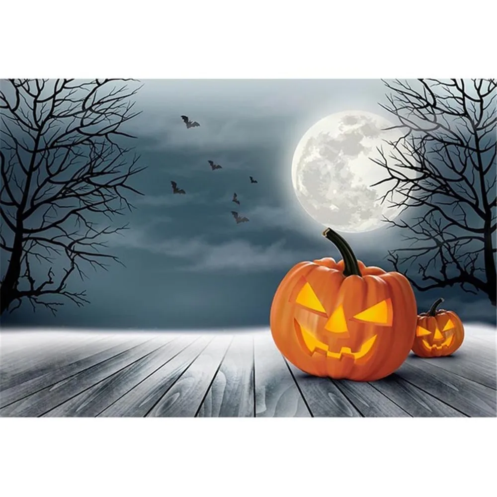 Фотофоны для детской студийной фотосъемки с изображением деревьев летучей мыши