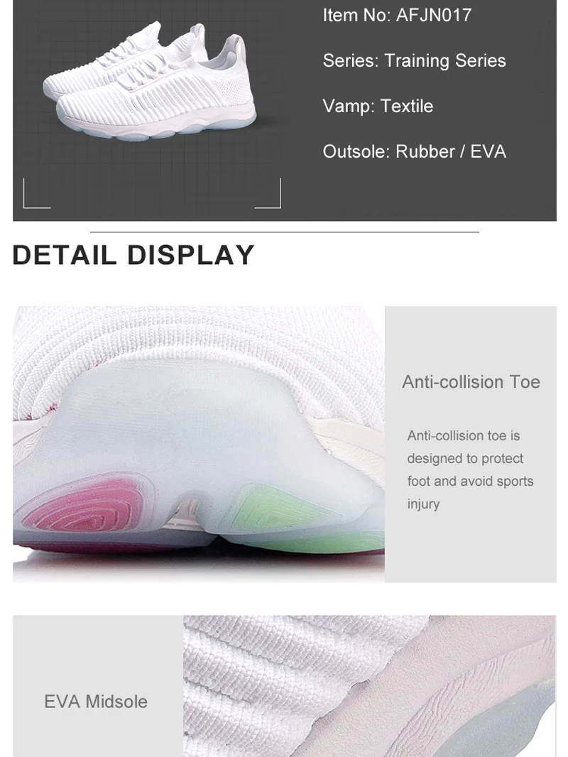 Li-Ning/Мужская обувь для тренировок; дышащая подкладка на подкладе; спортивная обувь из монопряжи; кроссовки с носком; AFJN017 YXX035