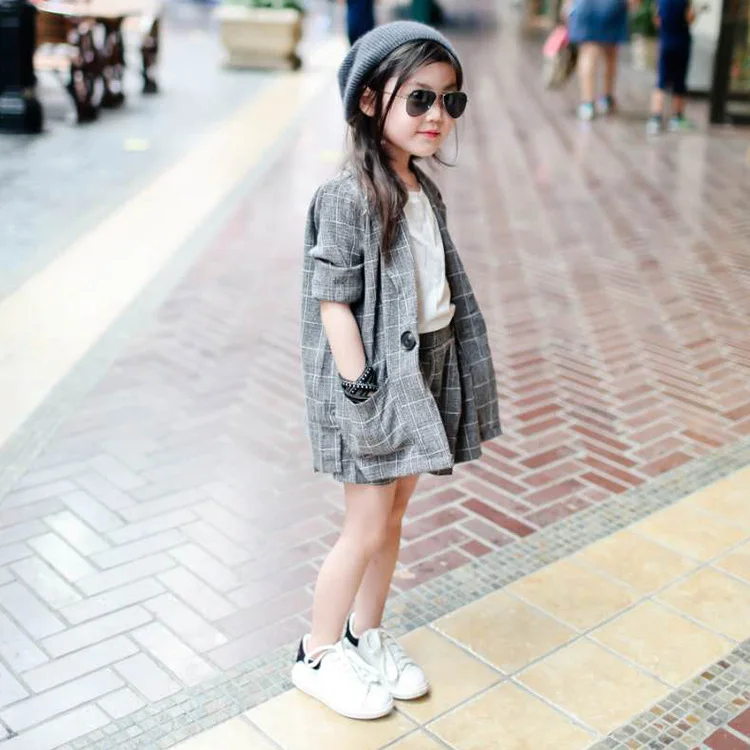 

Mother Daughter Sets Blouse Full Sleeve Clothes Family Matching Clothing Gray Plaid Shirts for Mom Mommy S M L Girl 3T 4T To 10T