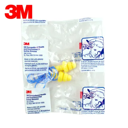 3M 340-4004 ультра-подходят затычки для ушей на шнурке шумоподавление наушники Рождественская елка Стиль наушник для плавания 3 м коробка/100 пар GM9212
