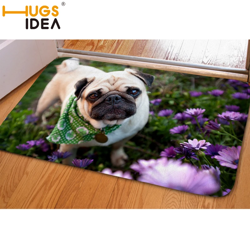 Забавный коврик для входной двери HUGSIDEA 3D милый ковер с принтом собаки мягкие