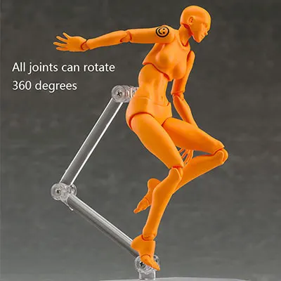 Аниме Archetype подвижная лошадь ферритовый Figma фигурка Коллекция Модель художника картина модель манекен художественный Рисунок эскиз - Цвет: Синий