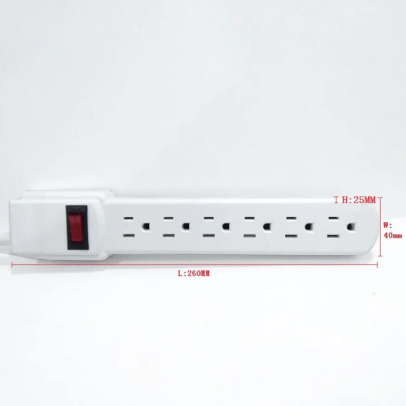 Дорожный адаптер американская плата питания 15 А удлинитель для дома и офиса 6