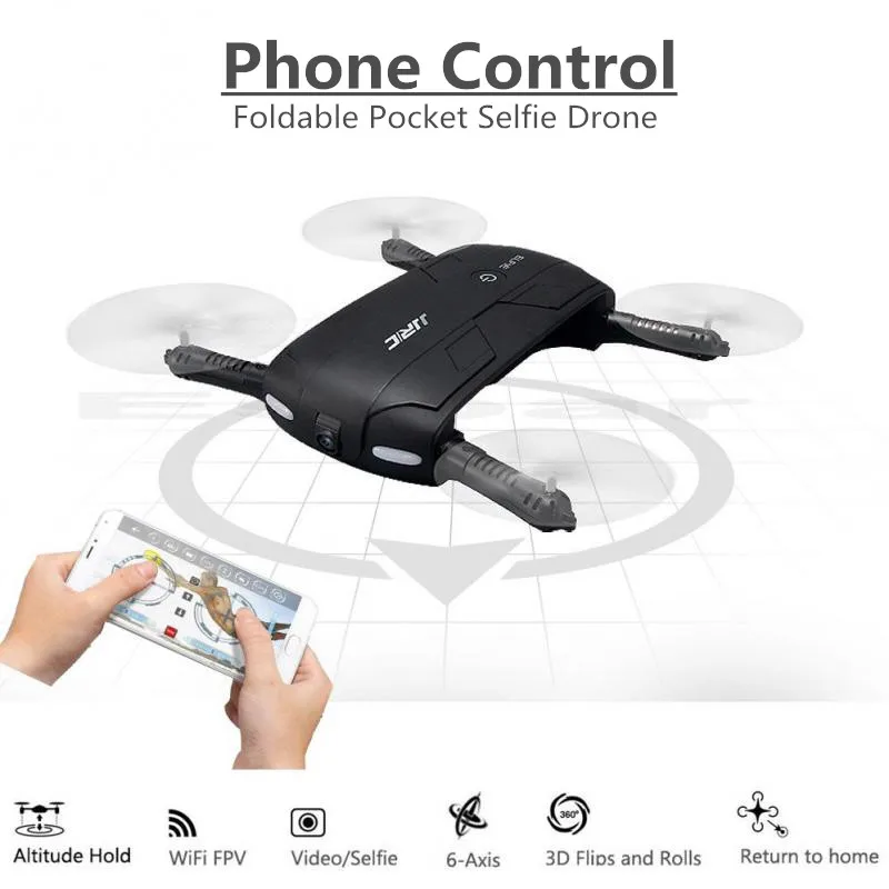 Селфи Дрон JJRC H37 Карманный с WIFI FPV Смартфон пульт дистанционного управления 2 0 МП