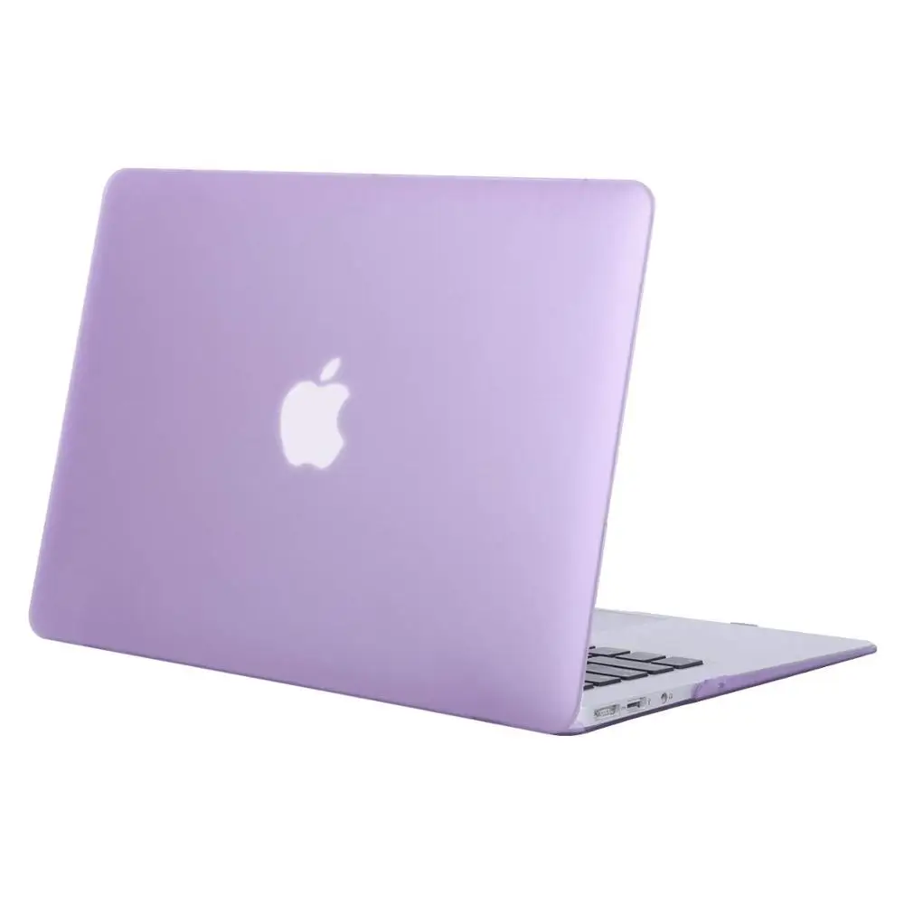 Твердый чехол Mosiso для Macbook Air, 13 дюймов,,,,,, матовый чехол, чехол для Mac Air 11+ силиконовый чехол для клавиатуры - Цвет: Light Purple