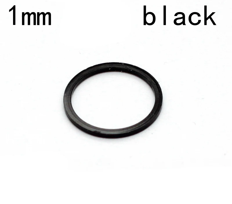 5pcs black 1mm 5 шт., сплав, велосипедная цепь, болты, прокладка-разделитель 1 мм 2 мм 3 мм для велосипеда, винты на звездочку, шатун со звездами для велосипеда, запчасти - Цвет: 5pcs black 1mm