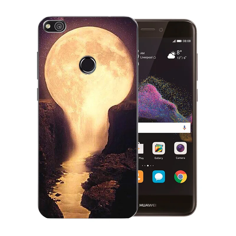 Чехлы для телефонов Huawei P8 Lite 2017/Honor 8 Lite/P9 2017/Nova Lite/GR3 2017 Мягкий ТПУ с узором ночного