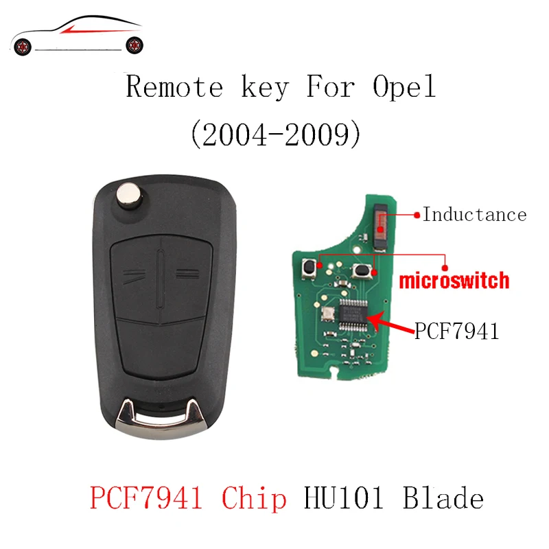 GORBIN 2 кнопки транспондер чип PCF7941 дистанционный ключ для Vauxhall Opel Astra H 2004 2005 2006 2007 2008