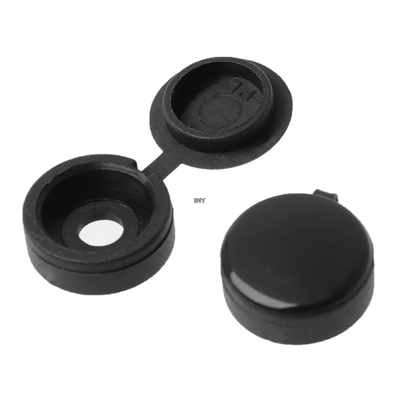 50Pcs Hinged Plastic Screw Cover Fold Cap Button For Furniture Decorative Cover