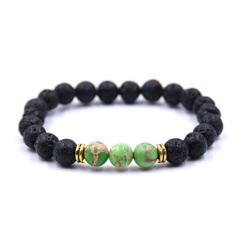 Браслеты HYHONEY и браслеты разных цветов 8 мм бусины из натурального камня