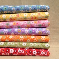 7pcsset cotton fabrics flower pattern home textile for bedding quilting patchwork craft clothing apparel sewing fabric
