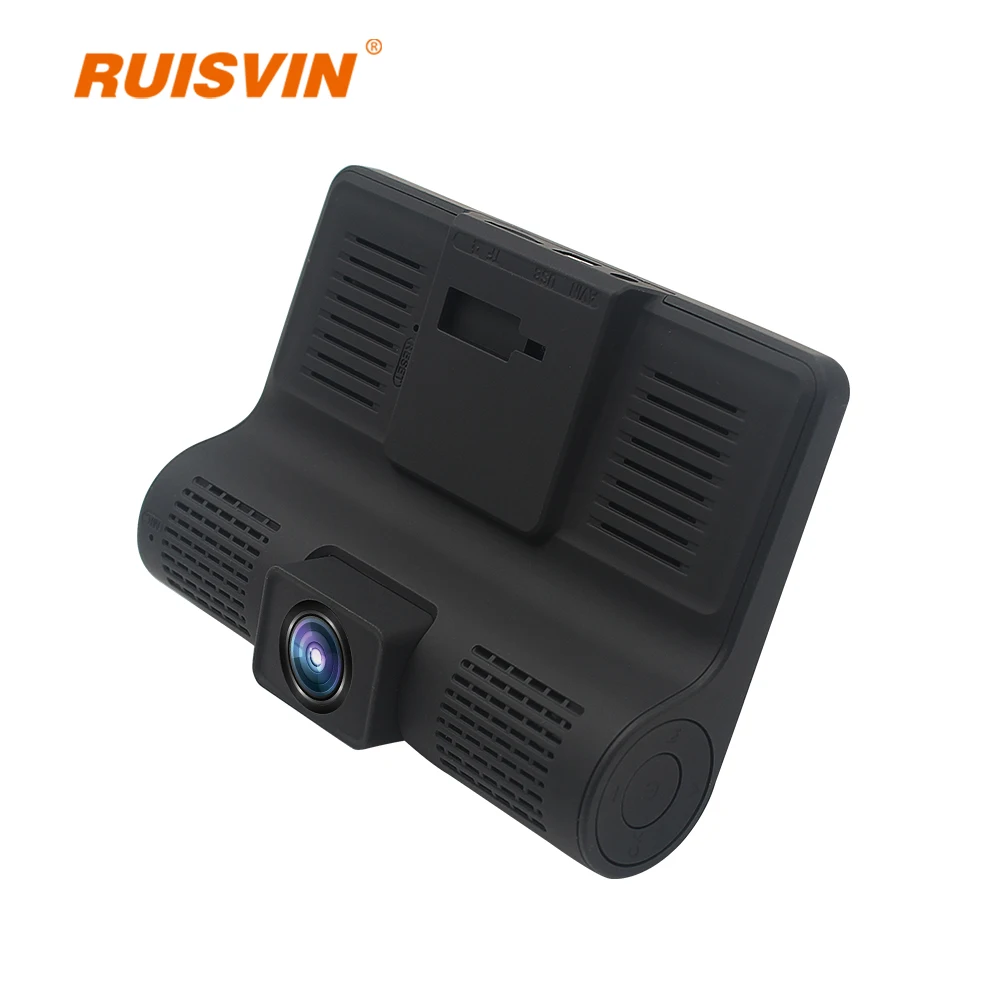 Оригинал ruisvinin 3 объектив Dash Cam 0 дюймов полная Автомобильная hd камера