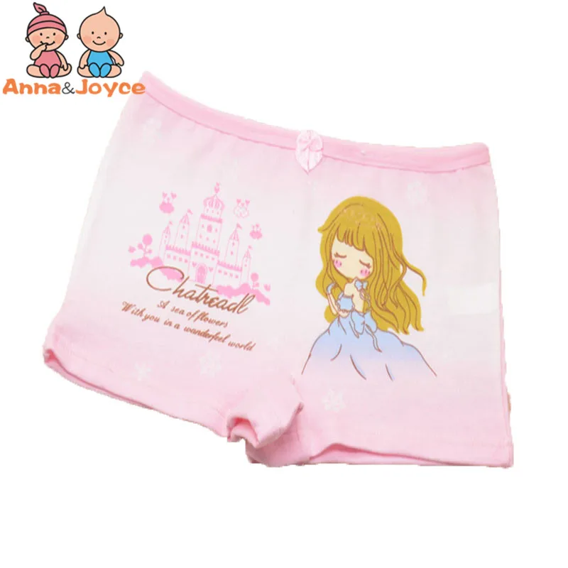 12 шт./лот трусики-боксеры для девочек с персонажами из мультфильмов трусы-боксеры
