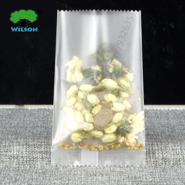 Плоский матовый прозрачный термопакет пакетик для ароматизированного чая и