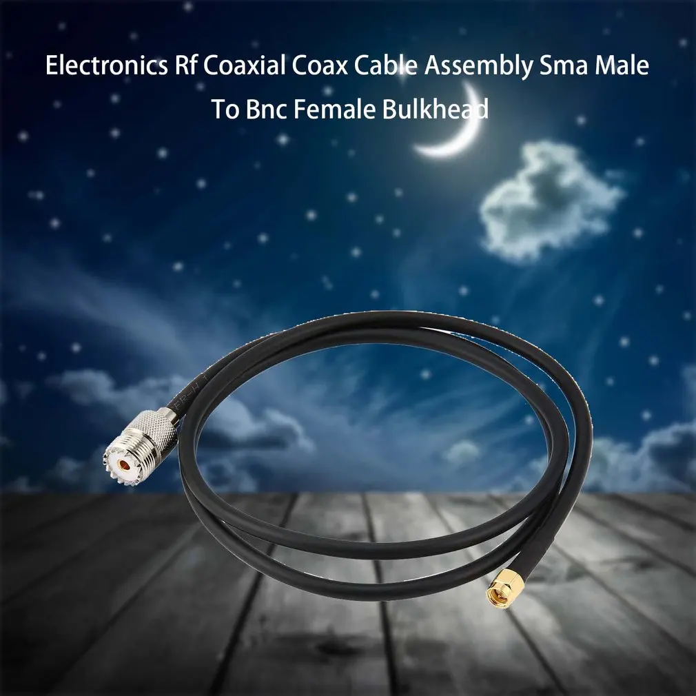 Sma Мужской Pl259 к Uhf Женский SO239 удлинитель разъемы 1 метр Черный для Yaesu значок Kenwood радио